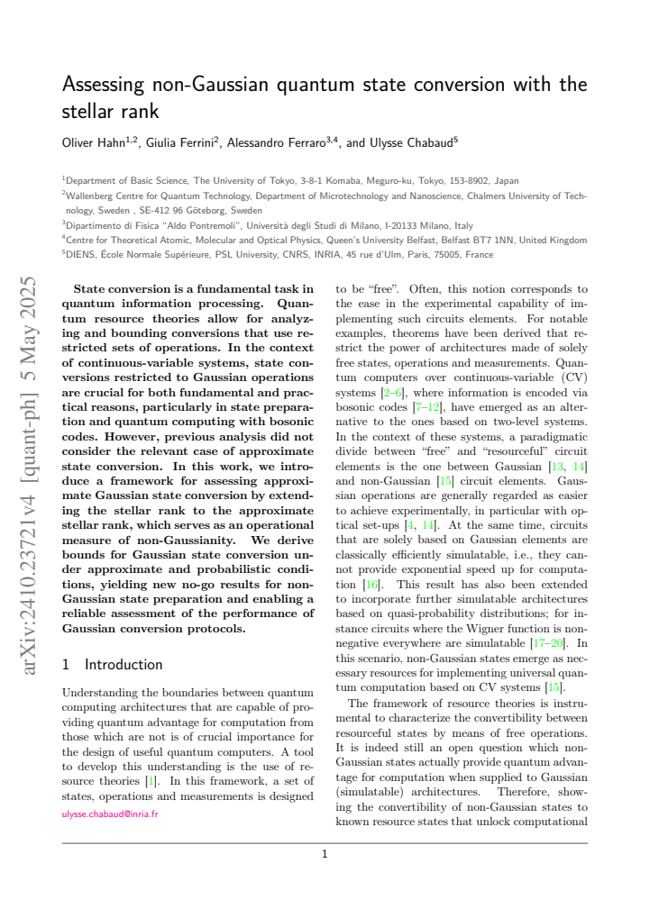 First page