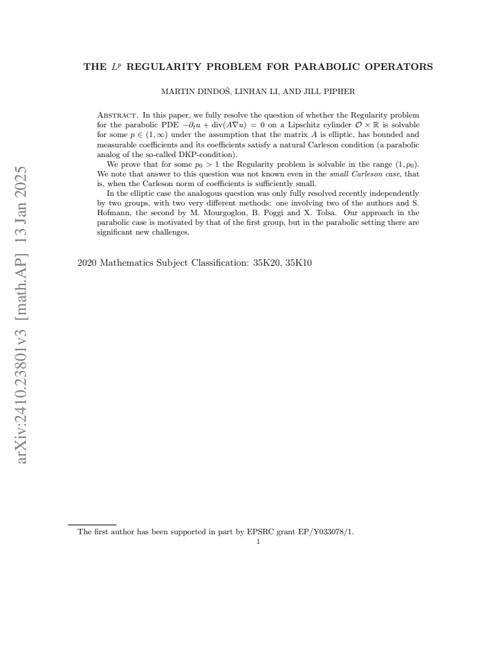 First page