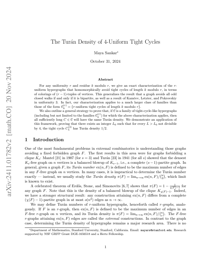 First page