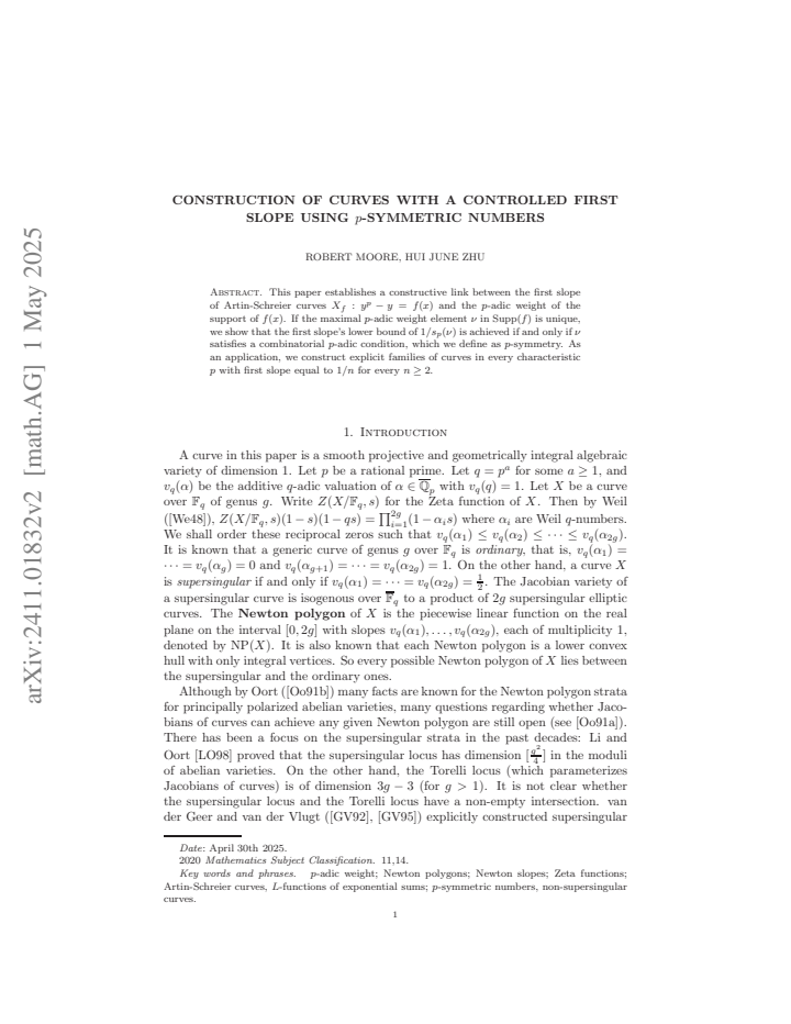 First page