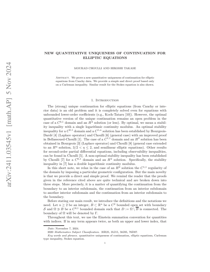 First page