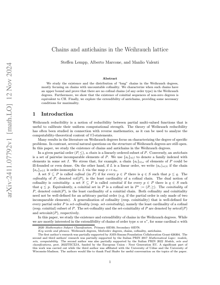First page