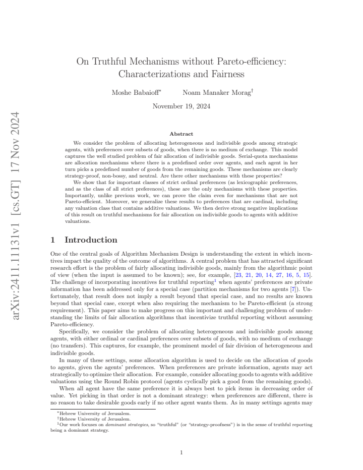 First page
