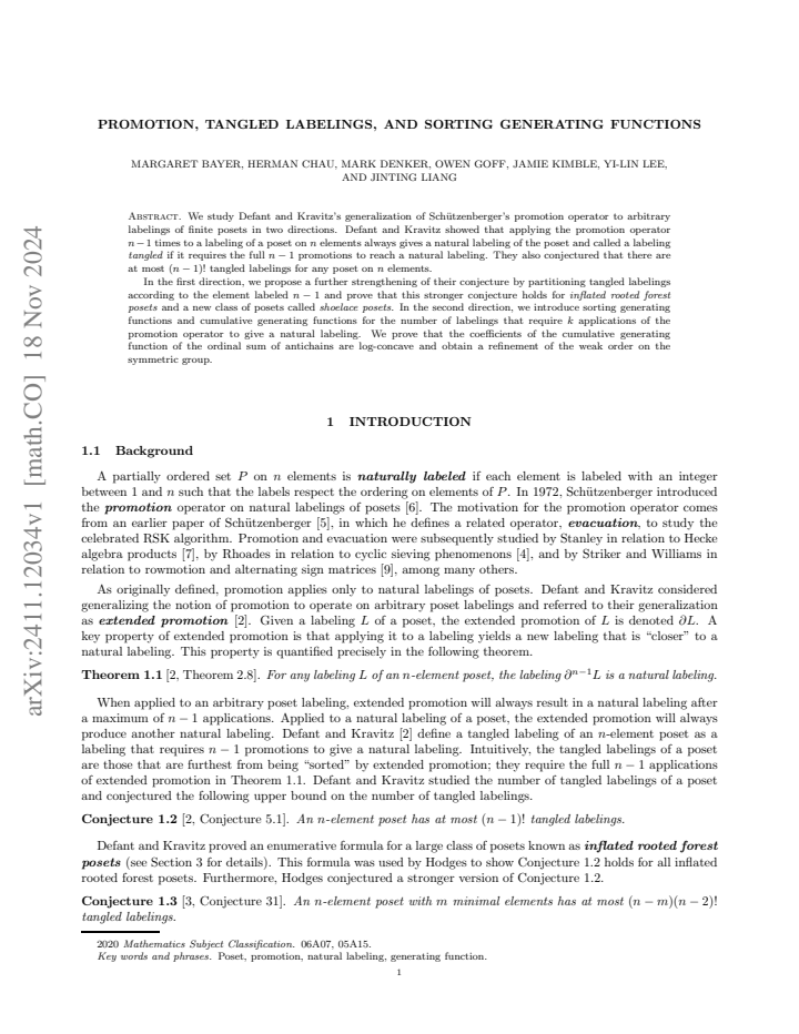 First page