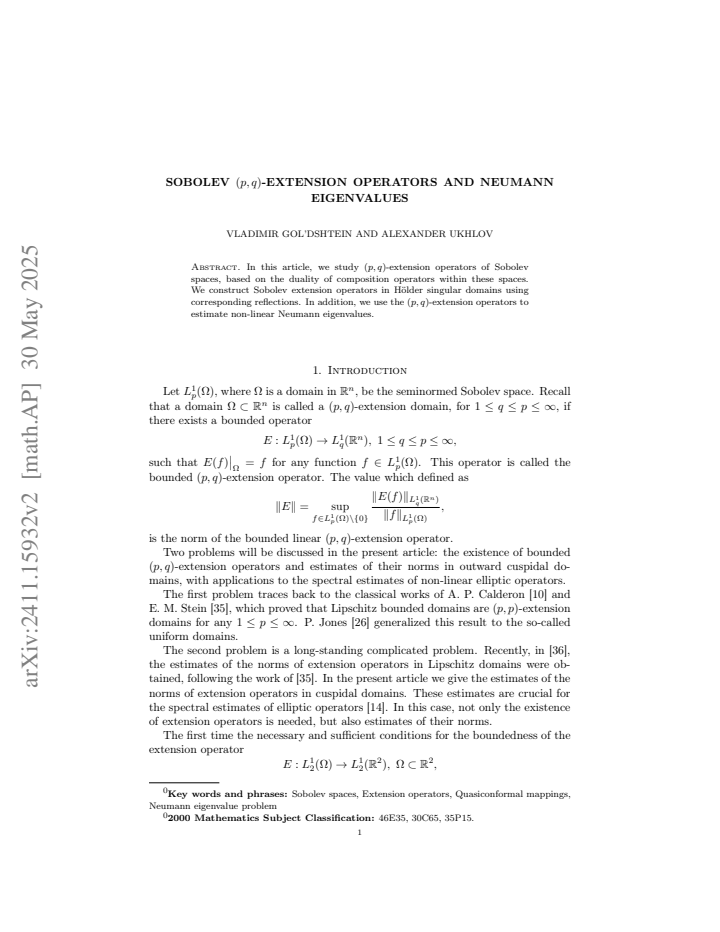 First page