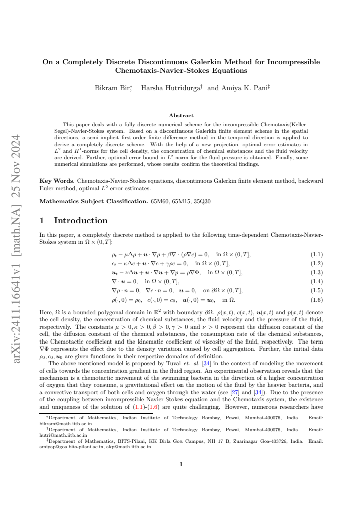 First page