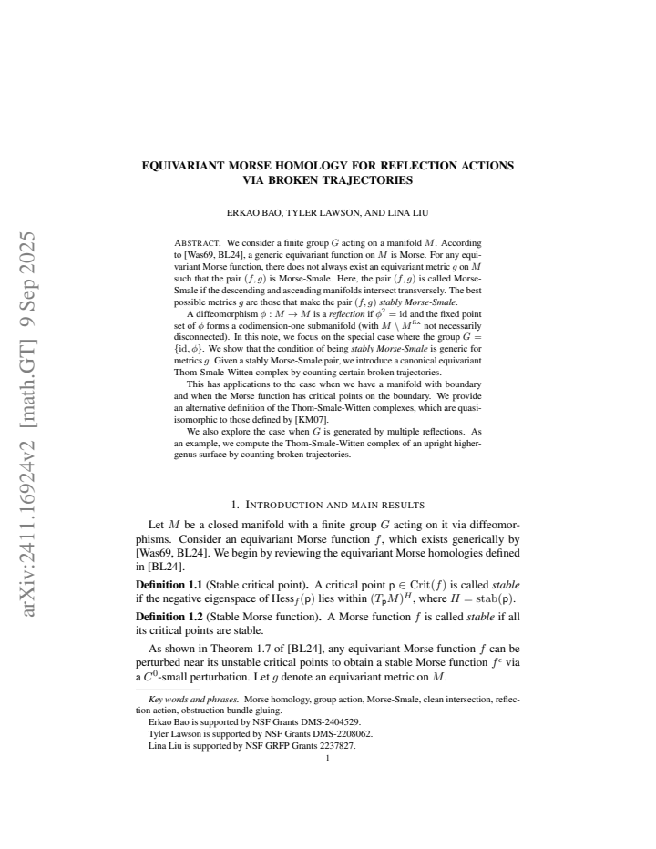 First page