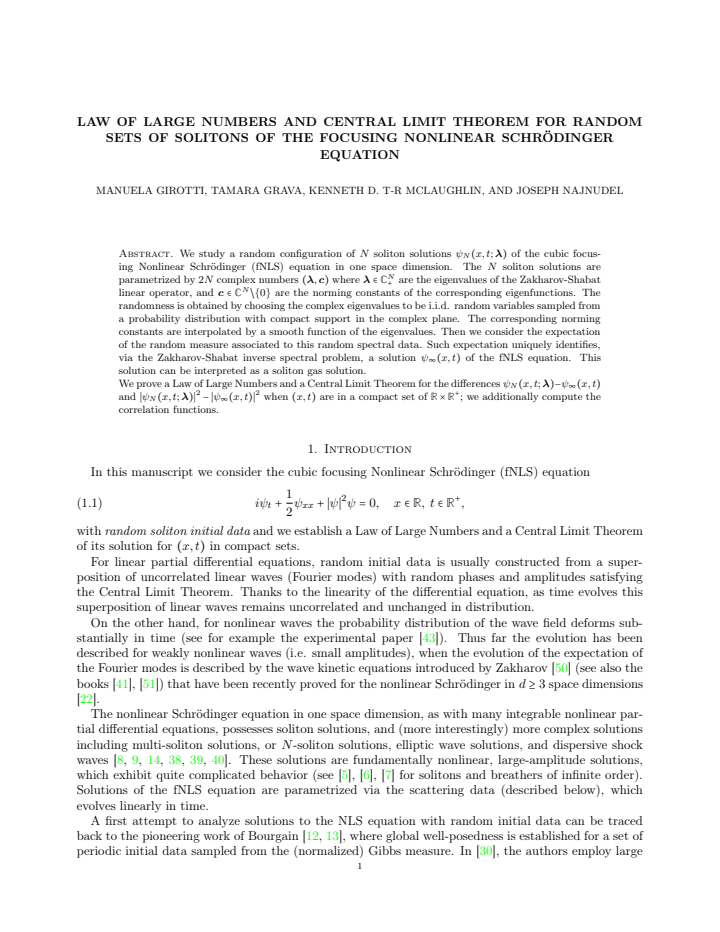 First page