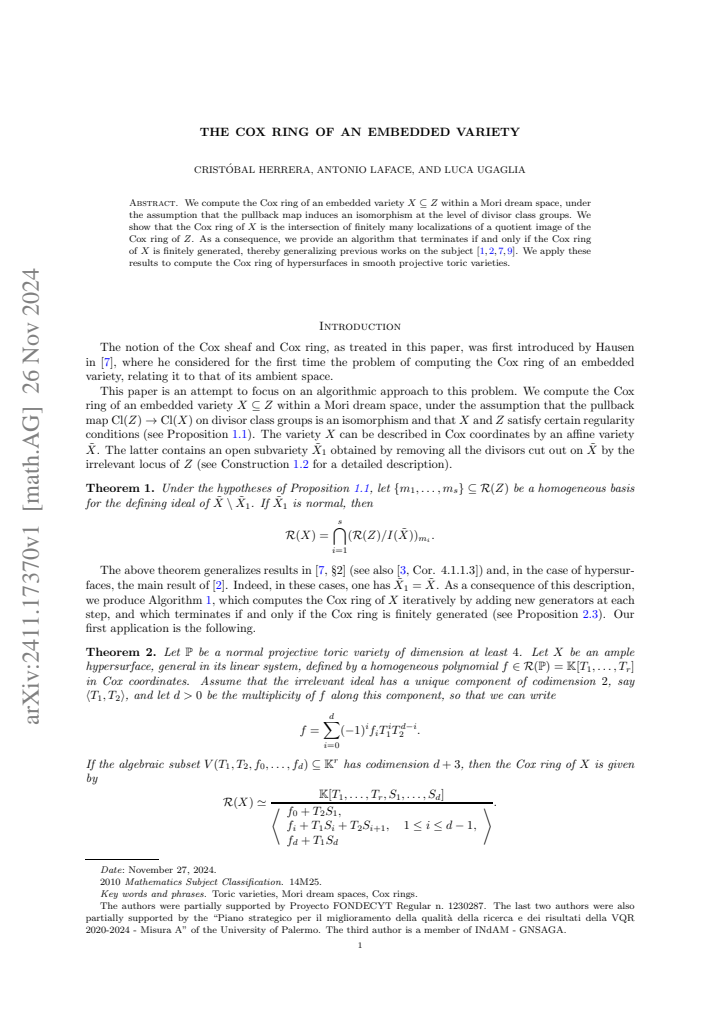 First page