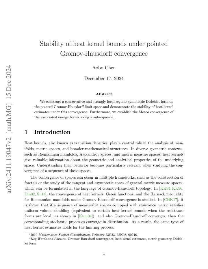 First page