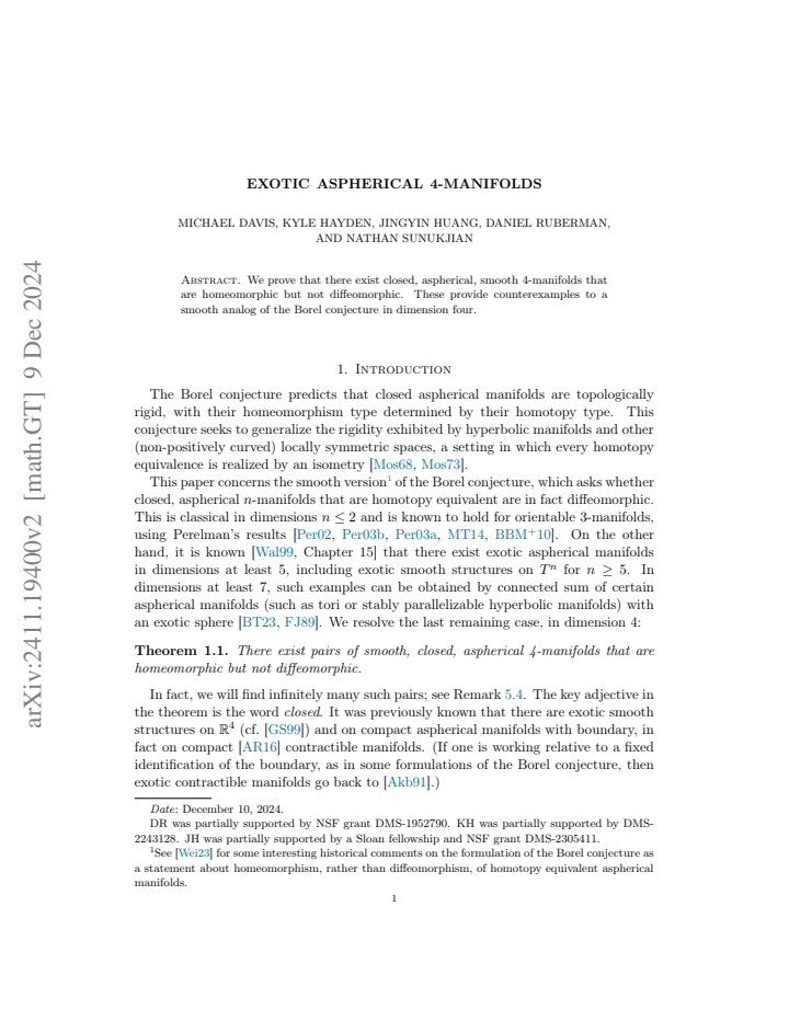 First page