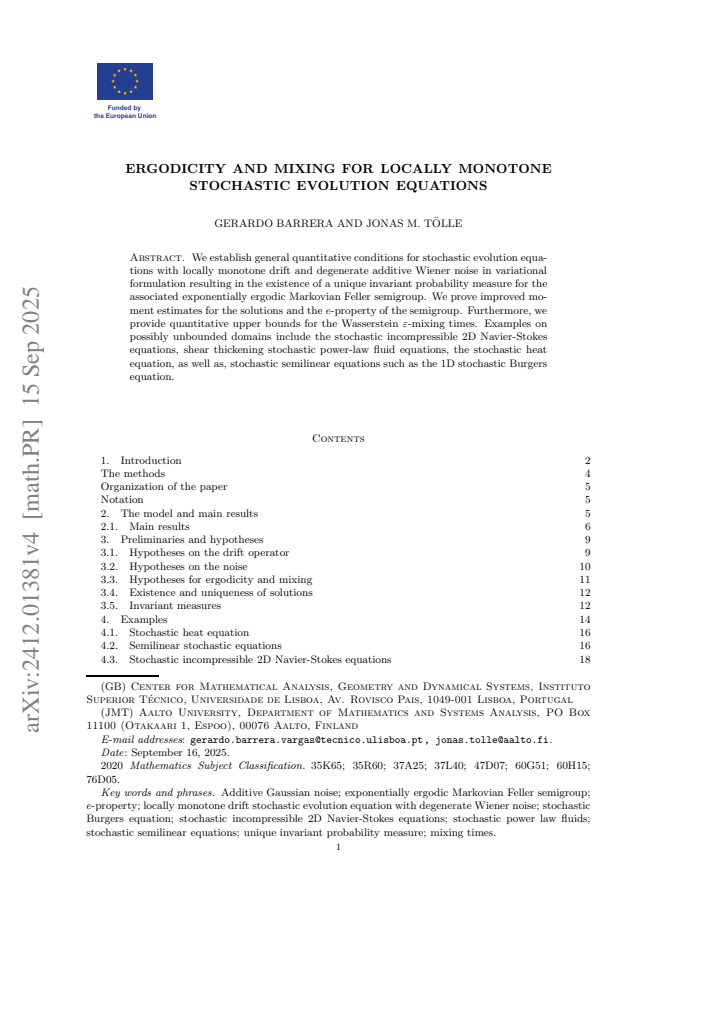 First page