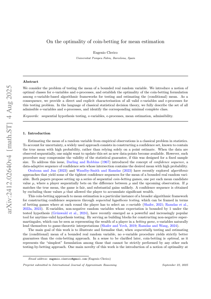 First page