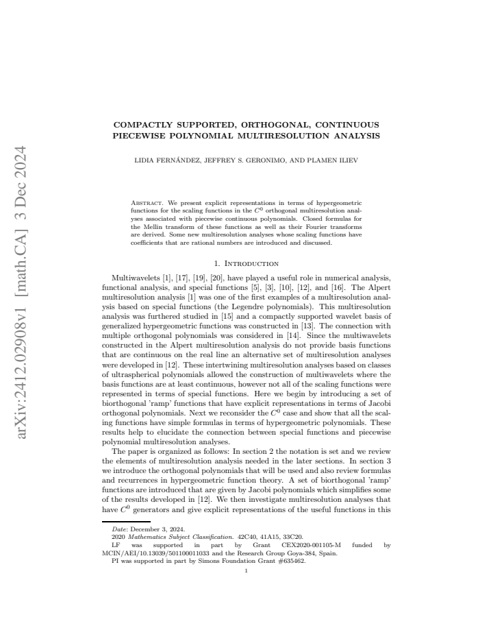 First page