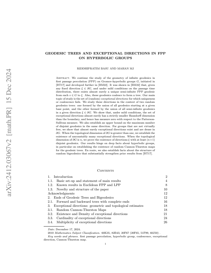 First page