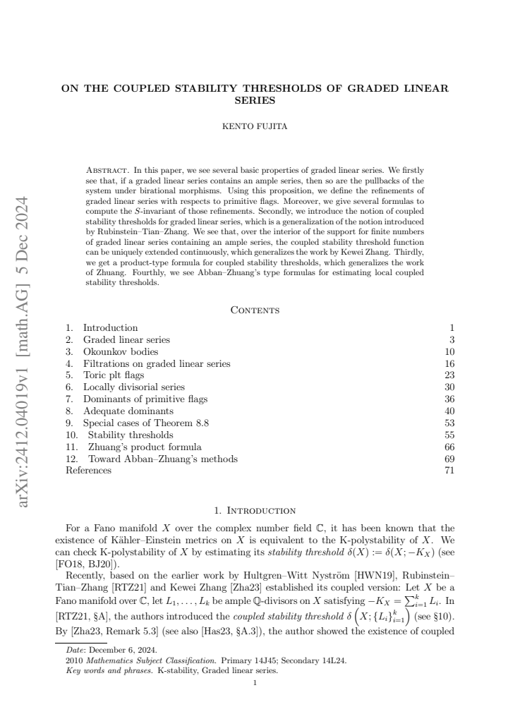 First page