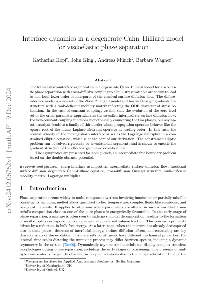 First page
