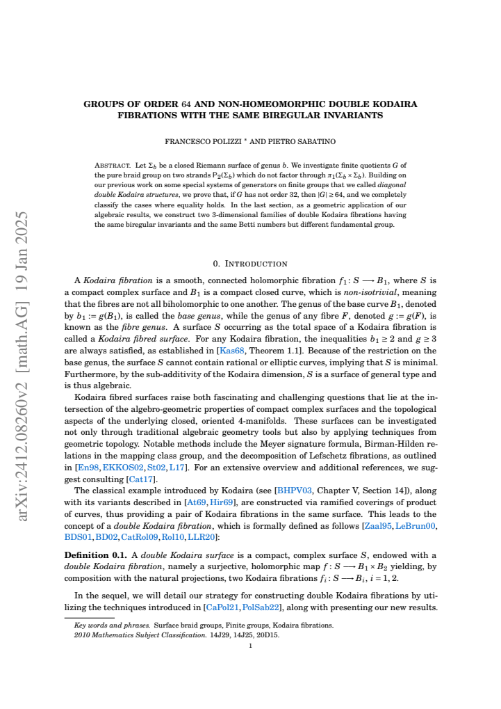First page