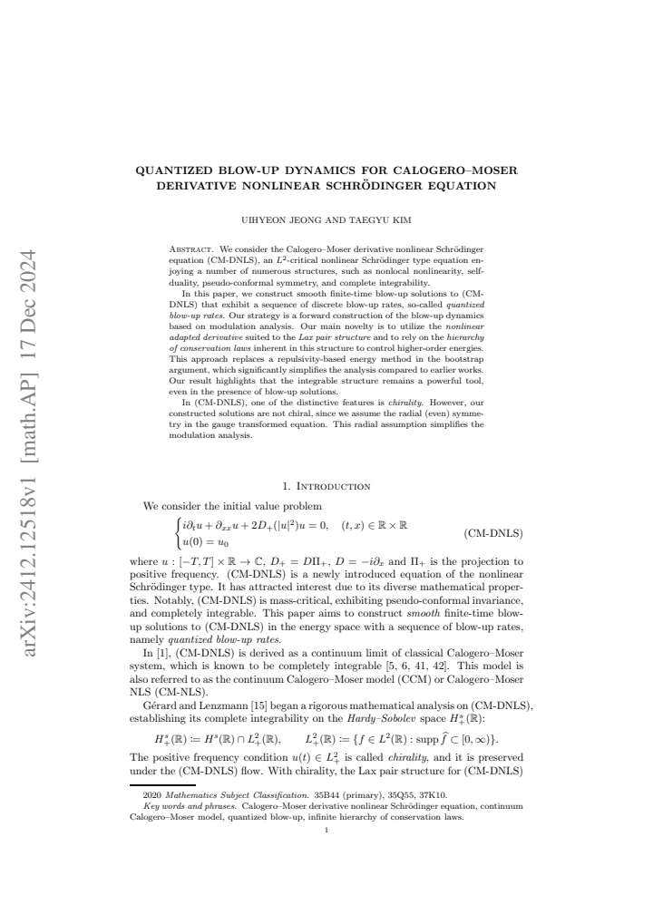 First page