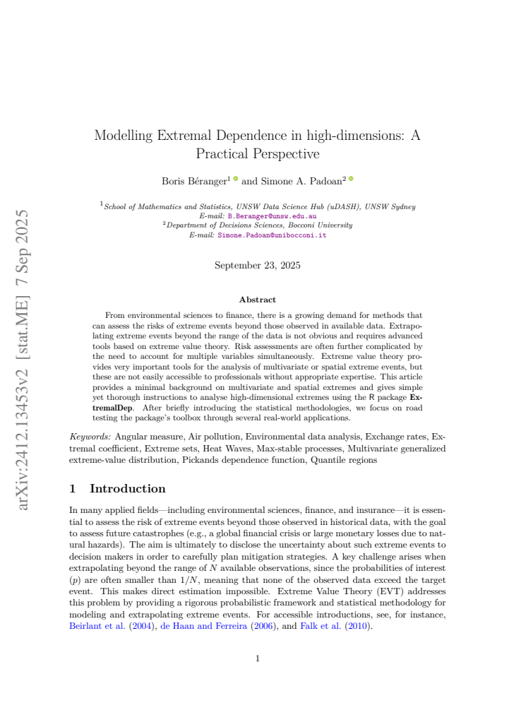 First page