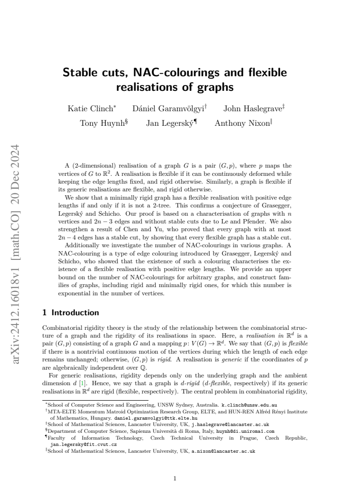 First page