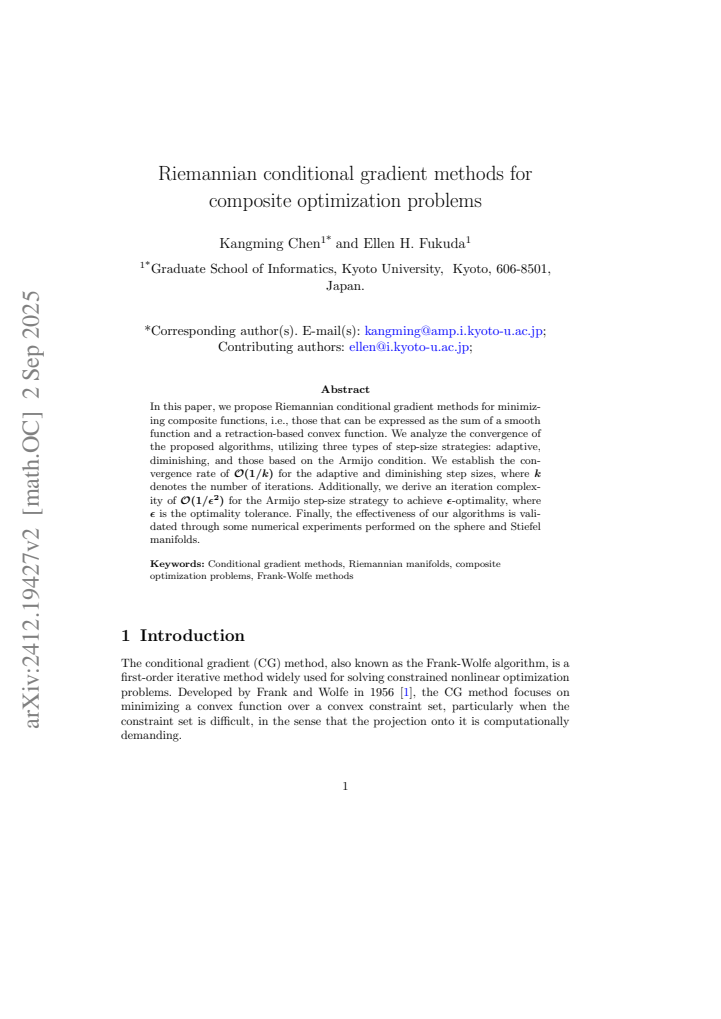 First page