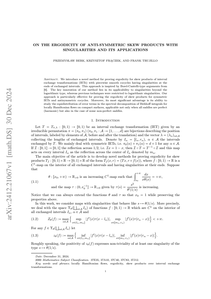 First page