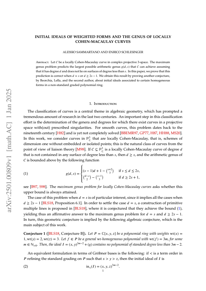 First page