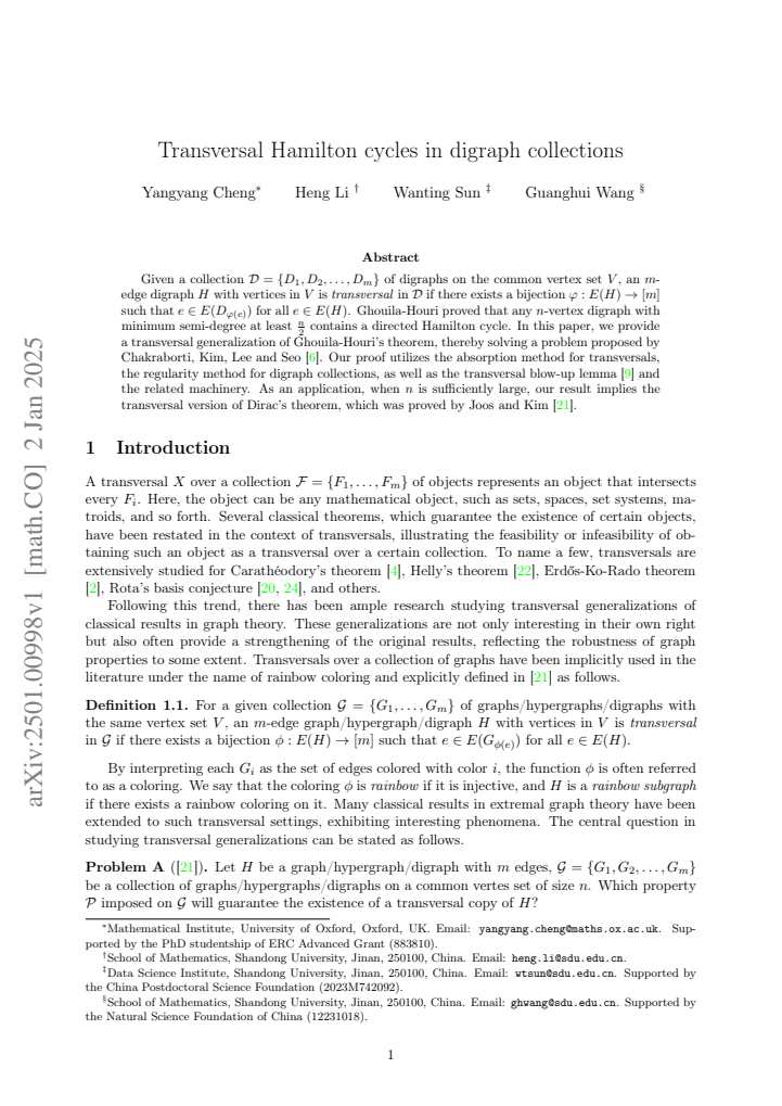 First page