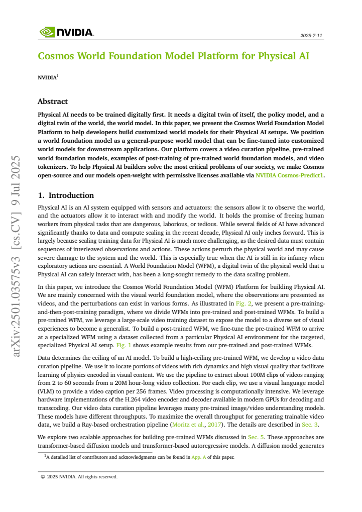 First page