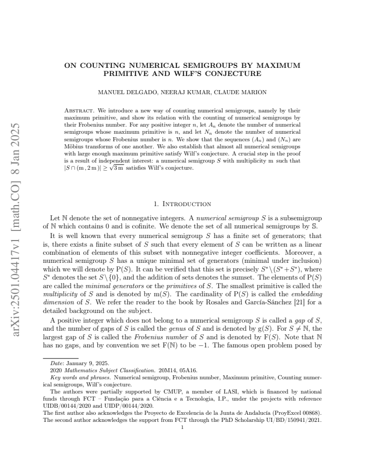 First page