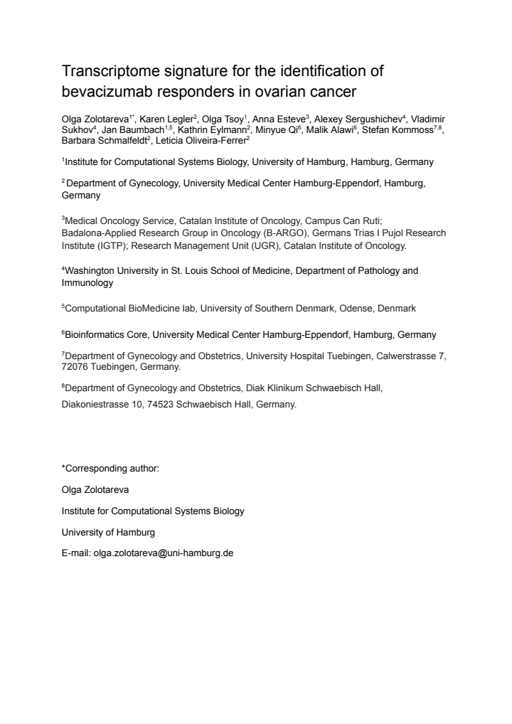 First page