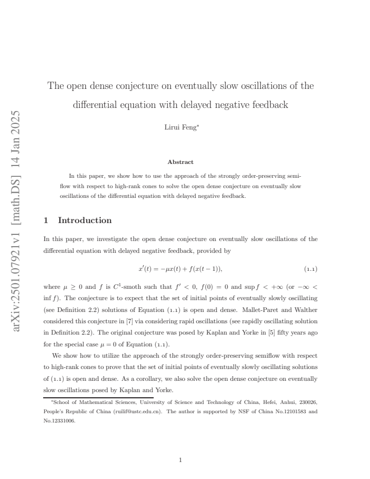 First page