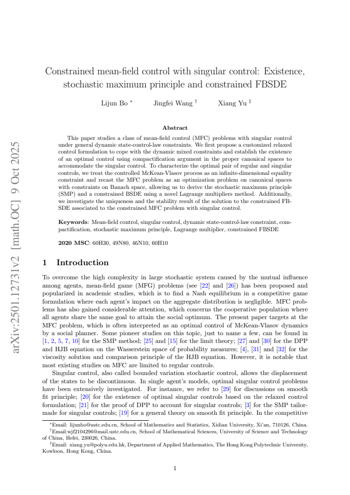 First page