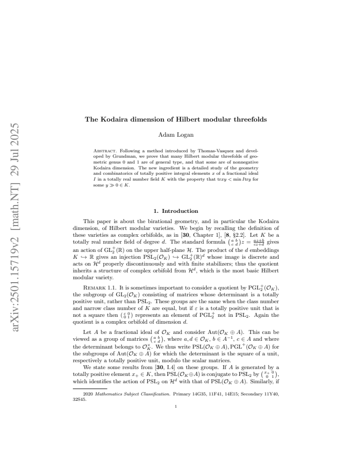 First page