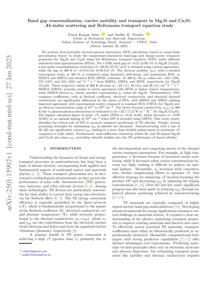 First page