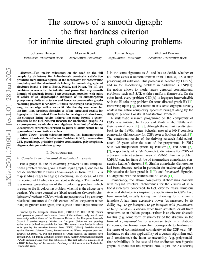 First page