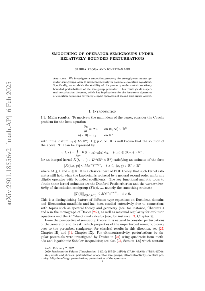 First page
