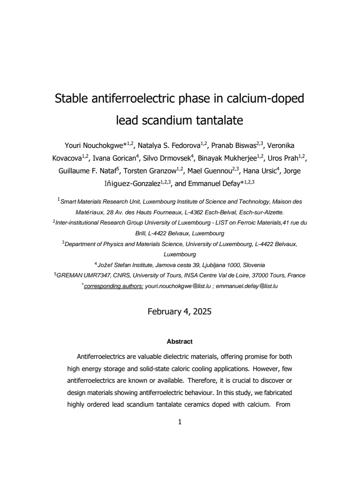 First page