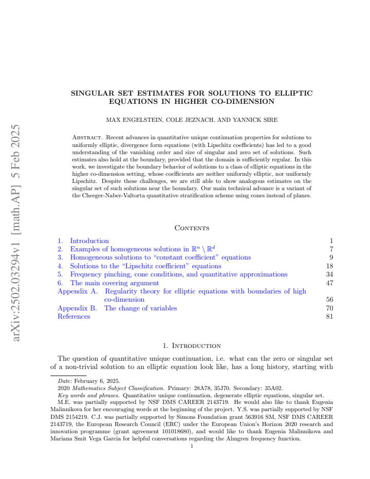 First page