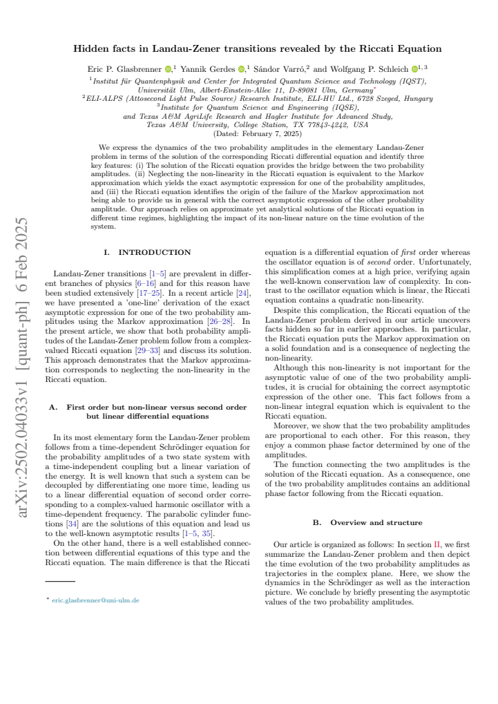 First page