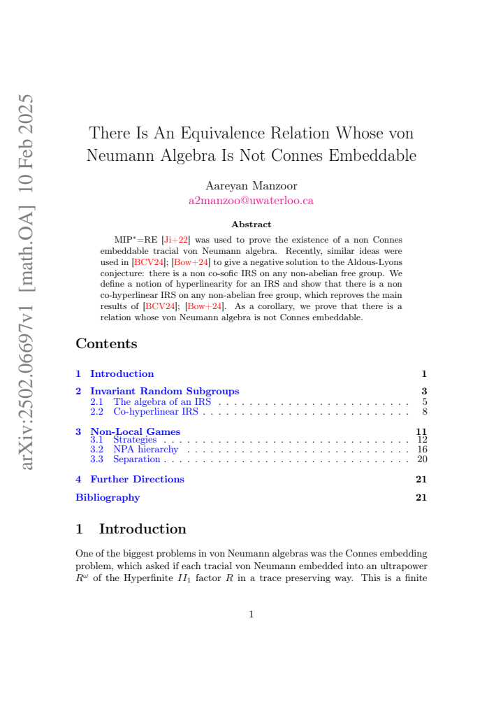 First page