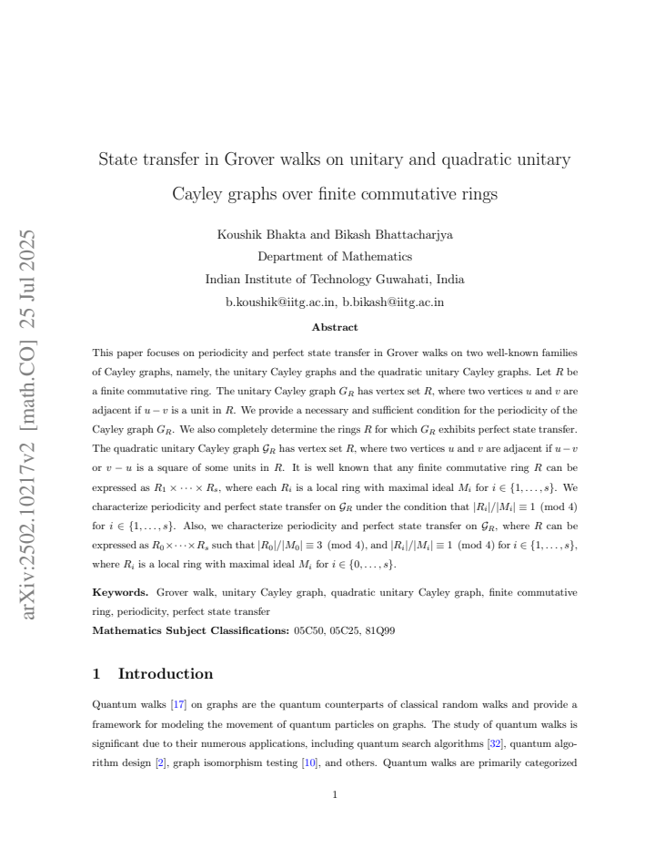 First page