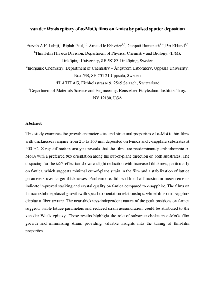First page