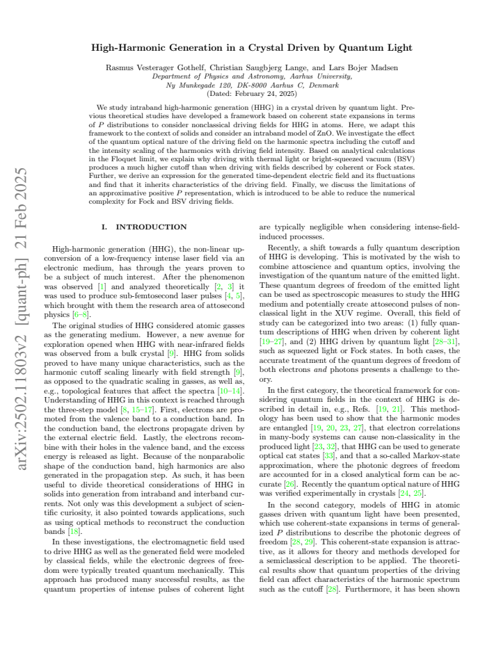 First page