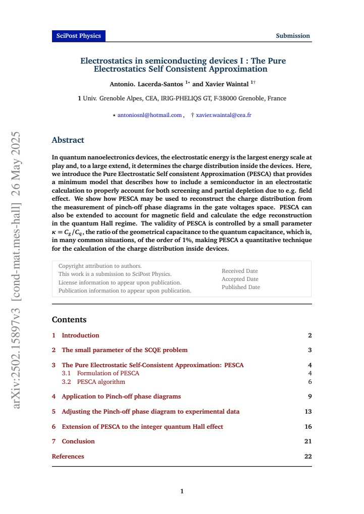 First page
