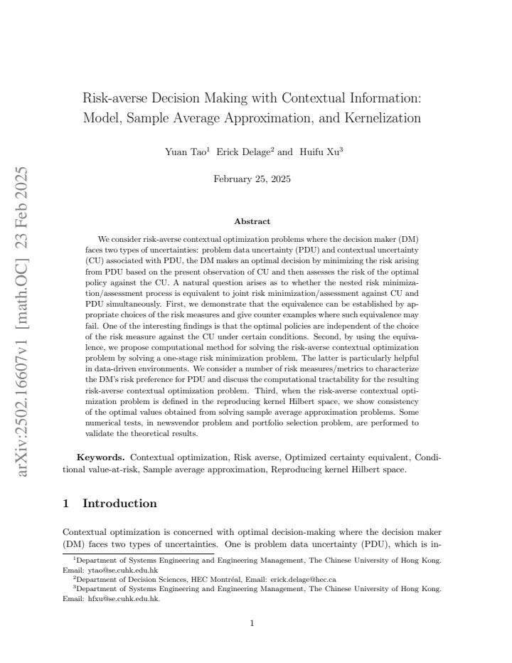 First page