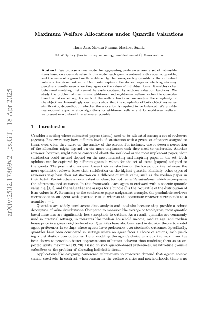 First page