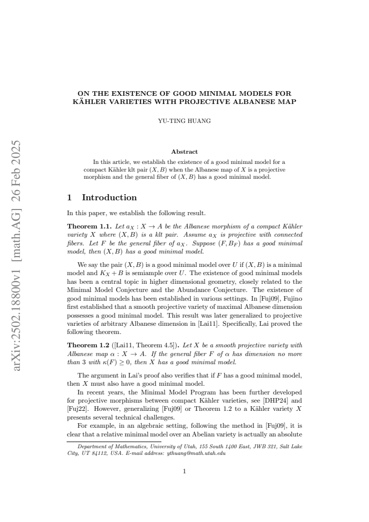 First page