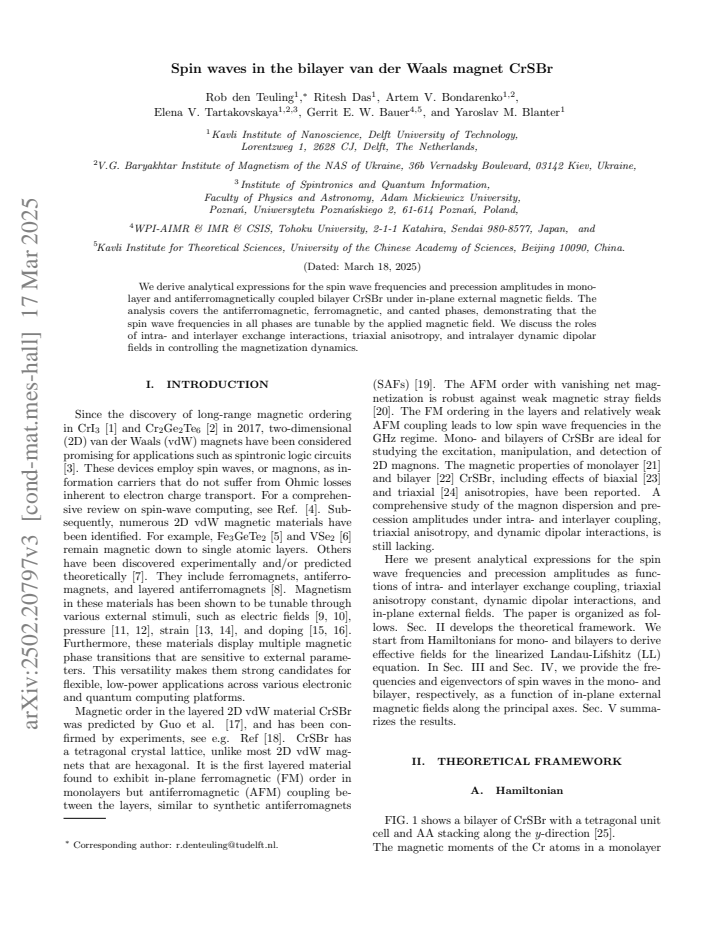 First page